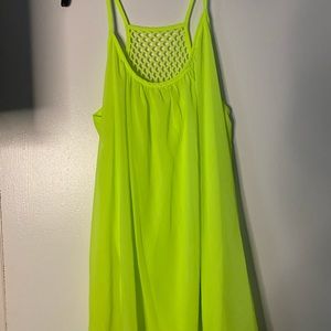 Neon green dress